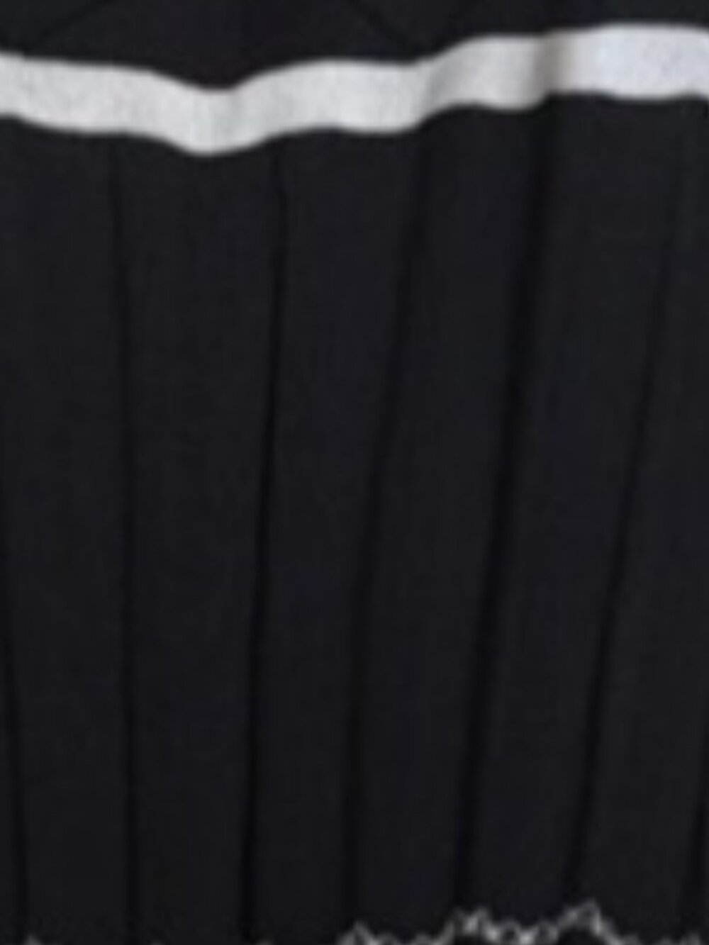 Black & White Striped Knit Midi Dress - Picture 1 of 5